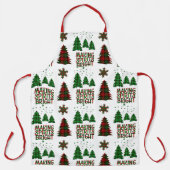 醜いクリスマスバッファロープレイド エプロン (正面)