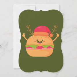 醜いクリスマスバーガーのサンタチーズバーガー 招待状
