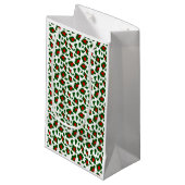醜いクリスマスヒョウ柄 スモールペーパーバッグ (正面アングル)