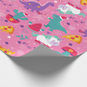 醜いクリスマスピッツユニコーンのスイカ雪 ラッピングペーパー (角)