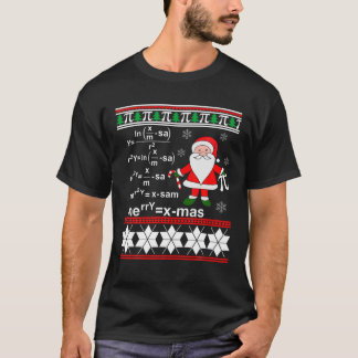 醜いクリスマスフォーミュラおたくおもしろいクリスマスジャンパー Tシャツ