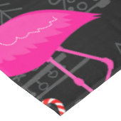 醜いクリスマスフラミンゴキャンディハート テーブルクロス (アングル)