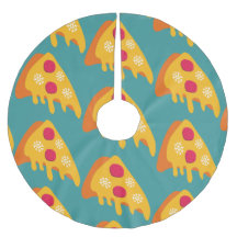 醜いクリスマスペペロニピザ雪の冬