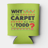 醜いクリスマスレッド・グリーンなぜトッド？ 缶クーラー (正面)