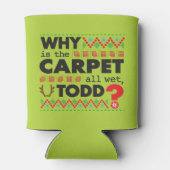 醜いクリスマスレッド・グリーンなぜトッド？ 缶クーラー (裏面)