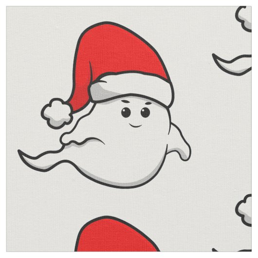 醜いクリスマス幽霊サンタクロース不気味な不気味な ファブリック (クローズアップ)