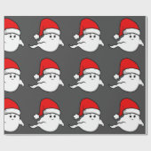醜いクリスマス幽霊サンタクロース不気味な不気味な ラッピングペーパー (フラット)