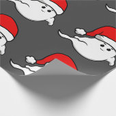 醜いクリスマス幽霊サンタクロース不気味な不気味な ラッピングペーパー (角)