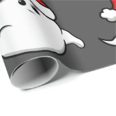 醜いクリスマス幽霊サンタクロース不気味な不気味な ラッピングペーパー (ロールコーナー)