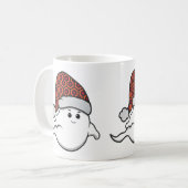 醜いクリスマス幽霊不気味なホテルカーペット コーヒーマグカップ (正面左)
