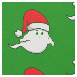 醜いクリスマス幽霊不気味な不気味な緑 ファブリック