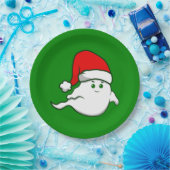 醜いクリスマス幽霊不気味な不気味な緑 ペーパープレート (パーティー)