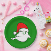 醜いクリスマス幽霊不気味な不気味な緑 ペーパープレート (パーティー)