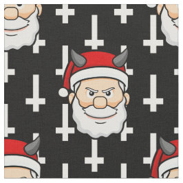 醜いクリスマス悪いサンタクロース ファブリック