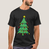 醜いクリスマス服クリスマスツリー Tシャツ (正面)