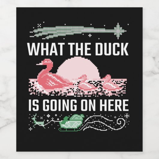 醜いクリスマス – ここで何が起こっているか ワインラベル (シングルラベル)