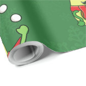 醜いクリスマス・アボカド・サンタ ラッピングペーパー (ロールコーナー)