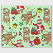 醜いクリスマス・サンタクロース・スロース ラッピングペーパー (フラット)