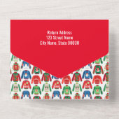 醜いクリスマス スウェーター パーティー オールインワン 招待状 (裏面)