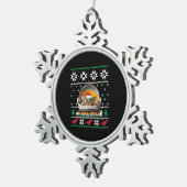 醜いクリスマス スノーフレークピューターオーナメント (右)