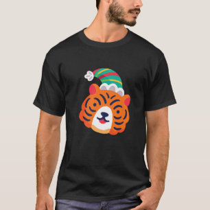醜いクリスマス トラ サンタクロース 面白い クリスマス 動物 Tシャツ