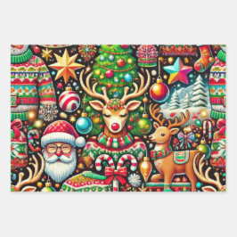 醜いクリスマス ラッピングペーパーシート