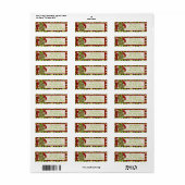 醜いサンタクリスマスセーター差出人住所ラベル ラベル (フルシート)