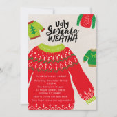 醜いスウェタウェータパーティの招待状 招待状 (正面)