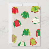 醜いスウェタウェータパーティの招待状 招待状 (裏面)