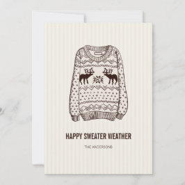 醜いスウェットパーカーの季節 ホリデー必需品 カード