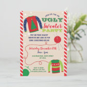 醜いスウェットパーティー クリスマス ホリデー ご招待 招待状 (スタンド正面)