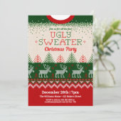 醜いスウェーターのホリデーパーティー招待状 シーズンカード (スタンド正面)