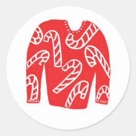 醜いスウェーター カスタム ホリデー クリスマス ラウンドシール