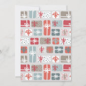 醜いスウェーター パーティーの招待状 ギフト パターン 招待状 (裏面)