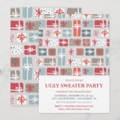 醜いスウェーター パーティーの招待状 ギフト パターン 招待状 (正面/裏面)