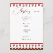 醜いスウェーター 手編みのヒュッゲ エンジェル ハート クリスマス メニュー (正面)