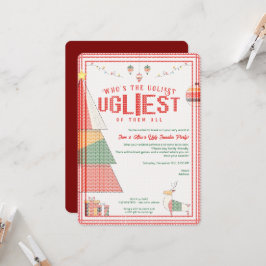 醜いスウェーター 最も醜い コンテスト クリスマス ホリデー  招待状