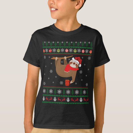 醜いスロス恋人クリスマスギフトサンタハット醜いスロスCh Tシャツ (正面)