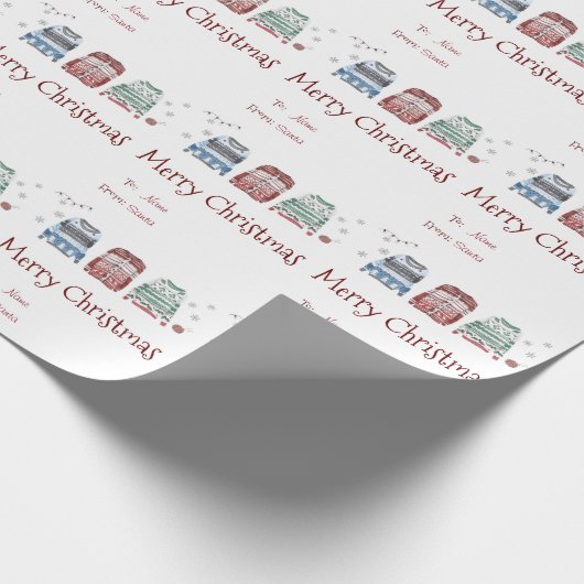 醜いセーカスタムターの名前と名前 ラッピングペーパー (角)