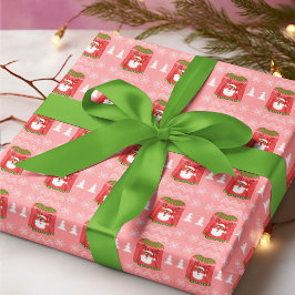 醜いセーターおもしろいトナカイのクリスマスパターン ラッピングペーパー