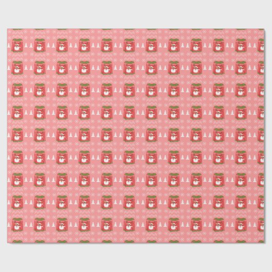 醜いセーターおもしろいトナカイのクリスマスパターン ラッピングペーパー (フラット)