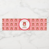 醜いセーターおもしろいトナカイのクリスマスパーティー ペットボトルラベル (シングルラベル)