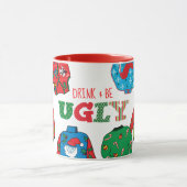 醜いセーターのクリスマスのマグ マグカップ (中央)