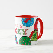 醜いセーターのクリスマスのマグ マグカップ (正面右)