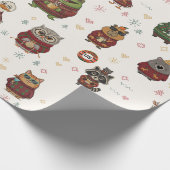 醜いセーターのクリスマスキャラクター包装紙 ラッピングペーパー (角)