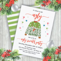 醜いセーターのクリスマスパーティーを手に入れる