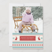 醜いセーターのクリスマスフォトカード シーズンカード (正面)