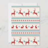 醜いセーターのクリスマスフォトカード シーズンカード (裏面)