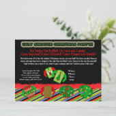 醜いセーターのクリスマス・パーティの招待 招待状 (スタンド正面)