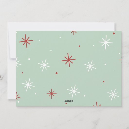 醜いセーターのグラフィック写真のクリスマスカード シーズンカード (裏面)